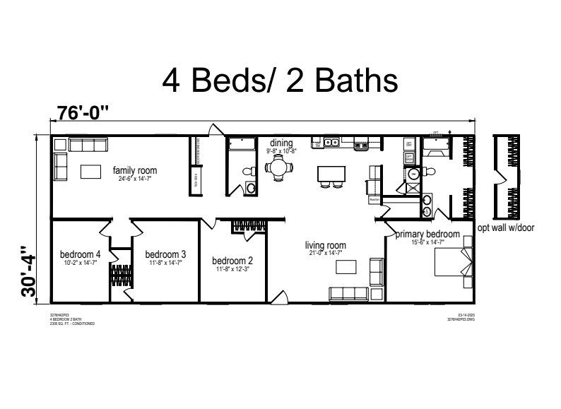 mobile home champion prime 3276