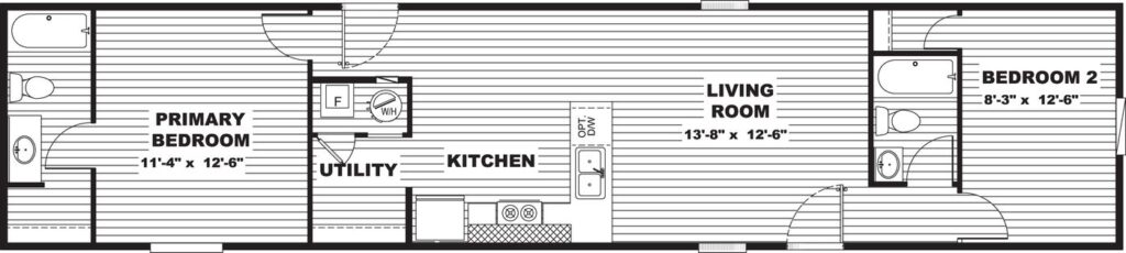 The Dogwood mobile home by Clayton TRU